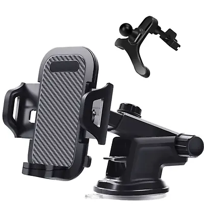 Universal 3-in-1 Cell Phone Holder For Car - Dashboard Windshield Mount Holder • $10.99