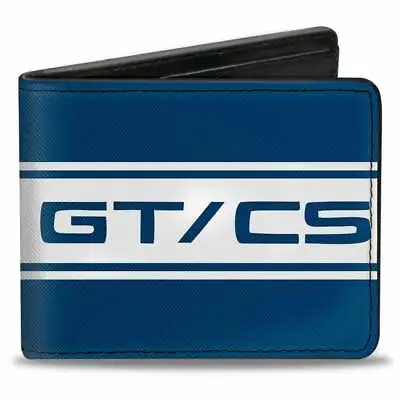 Buckle Down Ford Mustang GT CS Stripe Blue White Vegan Leather Wallet • $16.49