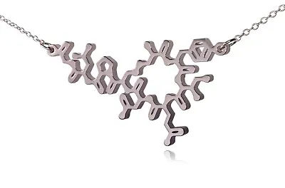 Rhodium Plated Oxytocin Molecule Necklace • $35