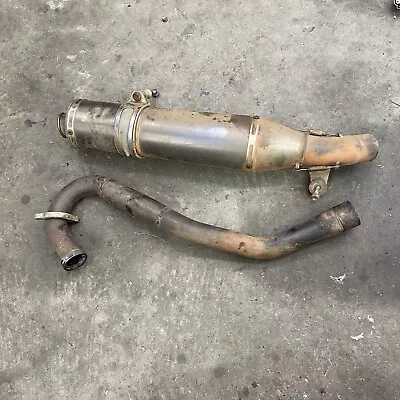 FMF FULL EXHAUST SYSTEM 04-05 Honda Trx 450r Trx450r Trx450er Muffler Header Atv • $200