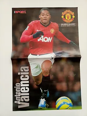 Antonio Valencia / Wayne Rooney - Poster - 2013 184  X 12  Manchester United • $7