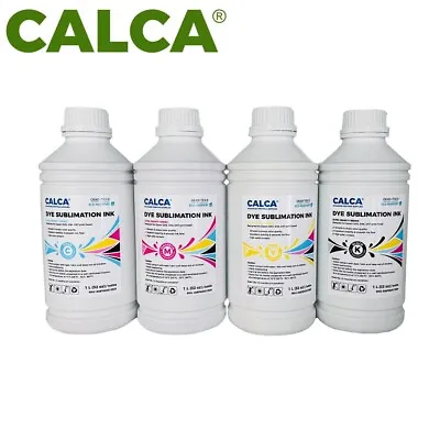 CALCA Ultra Density Dye Sublimation Inks 1L For Epson DX4 DX5 DX6 Printhead CMYK • $155.80