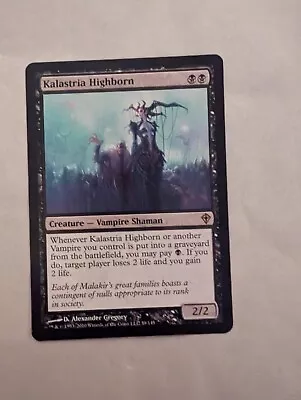 Kalastria Highborn Worldwake NM Black Rare MAGIC THE GATHERING MTG See Pics • $4.50