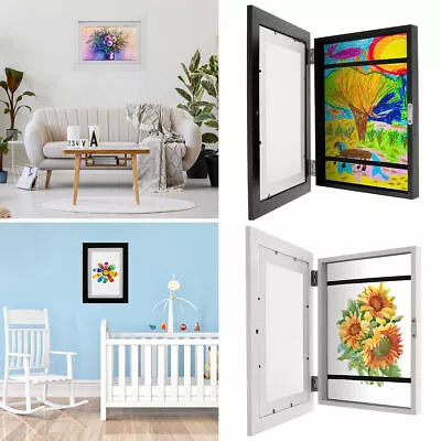 Kids Art Frame A4 Child Artwork Picture Frame With Fixed Strap Front` • £6.99