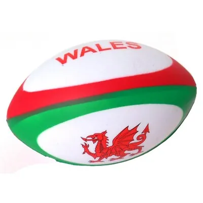 New Wales Cymru Red Dragon Rugby Mini Soft Ball • £5.99