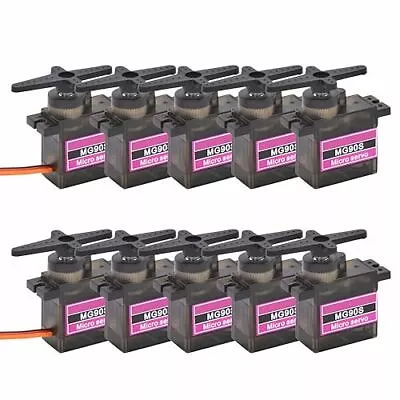 10 Pack MG90S 9g Servo Metal Gear MG 90 Digital Micro Mini Servos For Rc  • $35.87