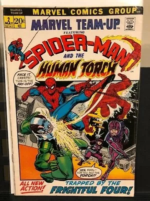 MARVEL TEAM-UP Vol 1 (1972 Series) Feat. #002 #2 Spider-man Human Torch (FN)❤️❤️ • $54.42