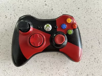 Official Microsoft Radioactive Xbox 360 Wireless Controller Red And Black *Rare* • $39.99