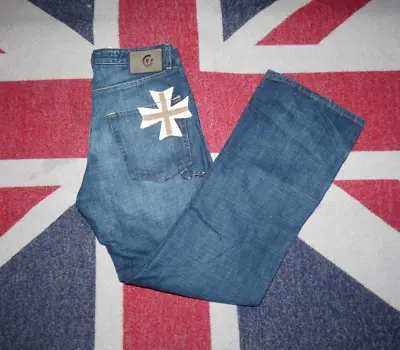 Fake London Jeans Vintage 2000's Mens Size W 31   L 31  Hanging Chain Retro Rare • £30