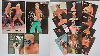 80s 90s Wrestling Large Sting Poster & Pin-up Lot • $44.99