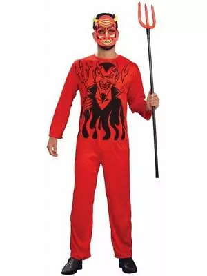 Retro Classic Red Devil Costume Adult Standard • $14.39