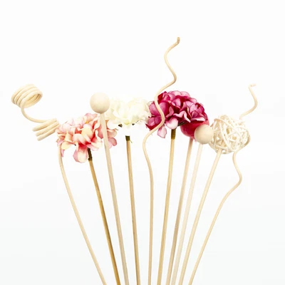 $4.06 • Buy 10Pcs Hydrangea Flower Rattan Reed Diffuser Sticks Refill Fragrances Bathroom