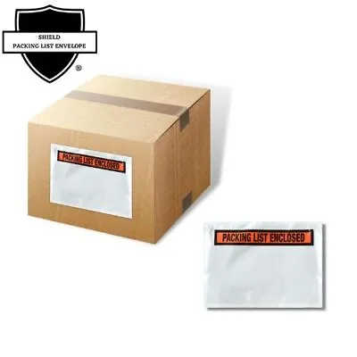 5.5  X 10  Packing List Panel Face Shipping Envelopes Self Adhesive - 1000 Pcs • $53.26