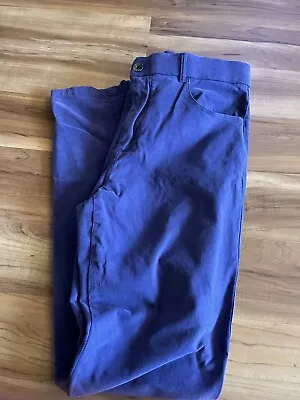 Greyson Pants Mens 36 X 32 Golf Performance Stretch Blue & Purple Velvet Style • $39