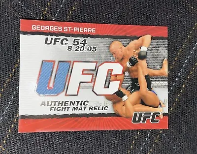 2009 Topps UFC Round 2 GEORGES ST PIERRE RC Fight Mat Relic RARE 72/88 • $55