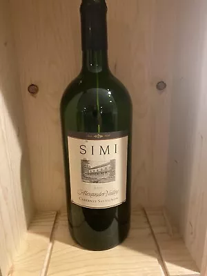 RARE Empty 3 Liter Bottle Of Simi Cabernet  2000 • $59.95