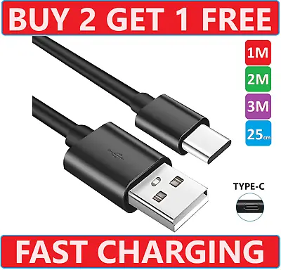 USB-C Lead For Samsung S23 S22 S21 S20 Type C Charging Fast Charger Phone Cable • £2.49