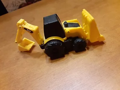 Mini Machines Vat Front Loader Backhoe 1:64 Scale Yellow  • $6.25