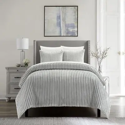 Chic Home Fargo Comforter Set - Pillow Shams Included - Grey • $103.79