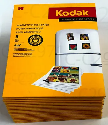 KODAK Magnetic Photo Paper - 4  X 6” 5 Sheet Packs - BRAND NEW  • $8.50
