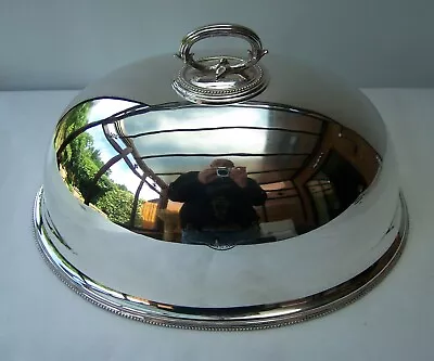 1877 Victorian Elkington Silver Plated Large Meat Cover Dome • $315.81