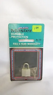 Vintage Master Laminated Mini Padlock #9-D For Luggage Jewelry Boxes Brief Cases • $12.99