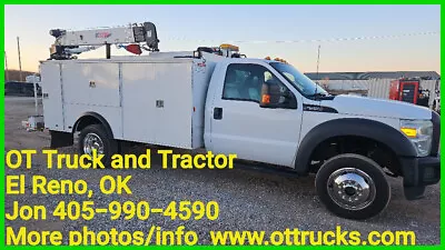 2016 Ford F-550 4wd 3200lb Crane 11ft Mechanics Lube System Service Truck Welder • $39850