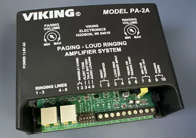 Viking PA-2A Multi-Line Loud Ringer & Page Amplifier • $50