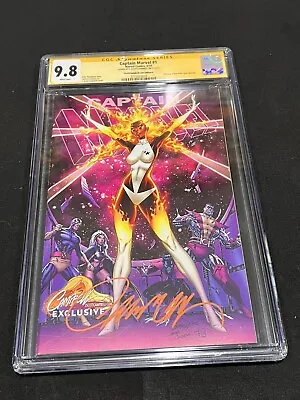 Captain Marvel 1 CGC SS 9.8. Signed J Scott Campbell. Variant Ed D. Exclusive • $99.99