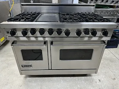 Viking 48” Dual Fuel Professional Range Stainless Griddle 6 Open Burners Propane • $5500