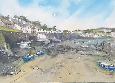 Aceo Handpainted Original Coverack Cornwall Signed By The Artist • £1.99