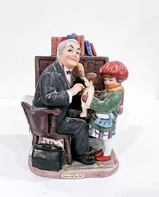 $24.99 • Buy Vintage 1973 Norman Rockwell Doctor And The Doll Porcelain Figurine