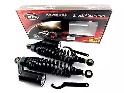 MOTO GUZZI V11 JACKAL 340mm JBS REAR AIR NITROGEN CELL SHOCK ABSORBERS BLK • $141.23