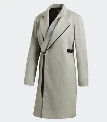 Adidas X Y-3 Ch1 Yohji Yamamoto Flannel Wool Jacket Coat Grey Gk4388 Women Xs M • $777.52