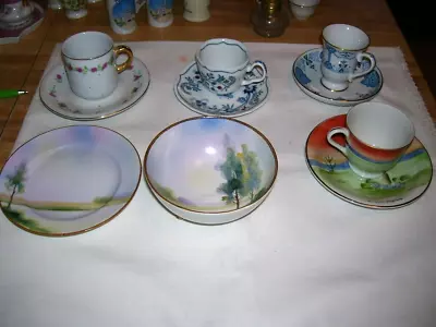 Lot Of Vintage Demitasse Cups And Saucers Avon & Other Nippon Bowl & More • $4.99