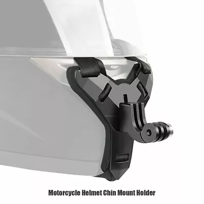 Motorcycle Helmet Chin Strap Mount For GoPro Hero 9 8 7 5 OSMO Action Camera UK • £5.86