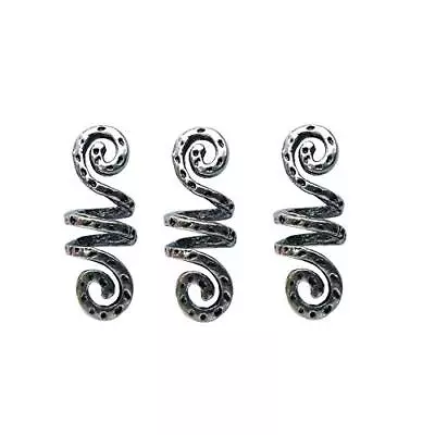  Vikings Spiral Hair Beads Rings-Dreadlock Hair Accessories Norse Spiral Hair  • $14.16