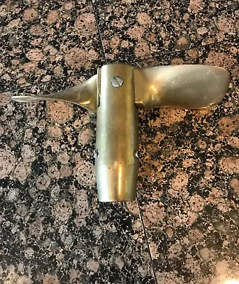 BRASS 10X 7 LH  1  ID SAILBOAT 2 BLADE FOLDING PROPELLER PROP Used? New? • $150
