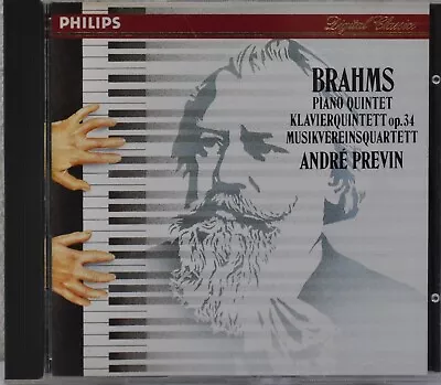Brahms Piano Quintet - Andre Previn - CD [Philips 412 608-2] • $17.99