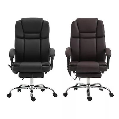 Massage Office Chair With 6 Vibration Points Heated Reclining Computer Chair • $155.99