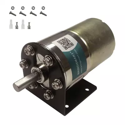 Motor De Microreduccion DC 12V 300RPM Motorreductor Con Soporte Motor Engranaje • $40.41