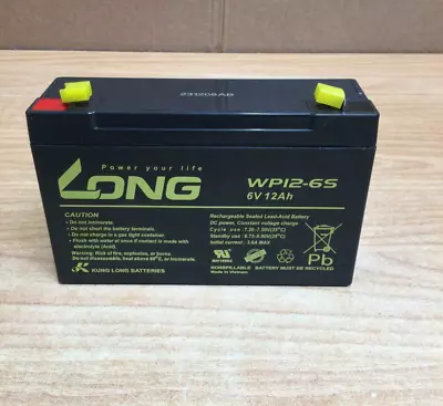 Power Your Life Long Battery WP12-6S 6v 12Ah • £17