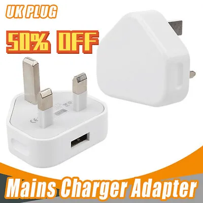 5V 1A 3Pin USB Plug Charger Wall Chargers UK Power Adapter For IPhone Samsung Rt • £5.79