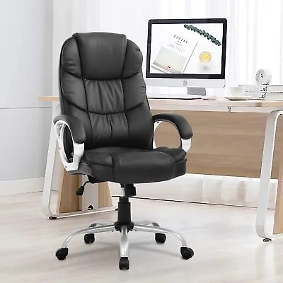 Office Chair High Back Ergonomic Computer Desk Chair PU Leather Executive Chair • $102.99