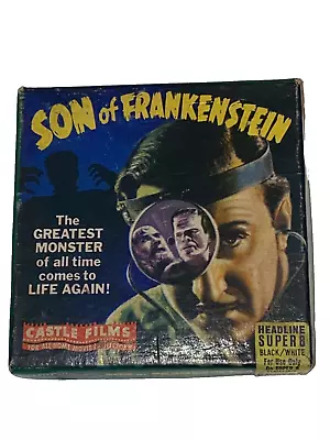 SON OF FRANKENSTEIN Vintage Castle Films 8mm Movie (No. 1033) Boris Karloff VG! • $34.95