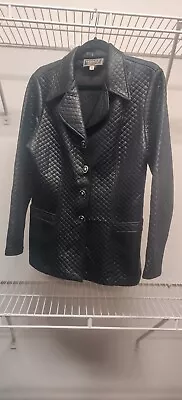 Versace Jeans Couture Quilted Blazer; Accented Beautiful Silver & Black Buttons  • $65