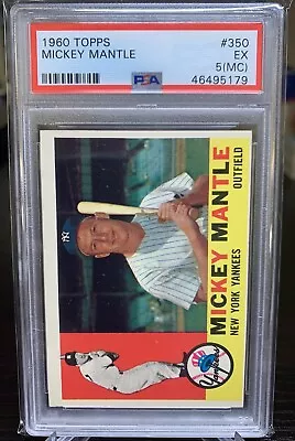 Mickey Mantle 1960 Topps Set  Break #350 PSA 5 (MC) New York Yankees • $569.99