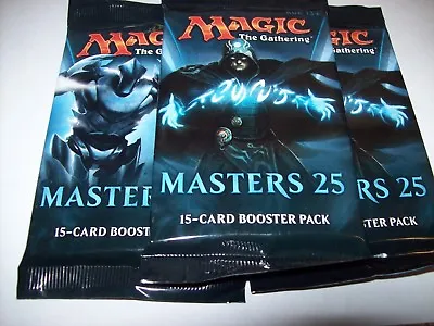 (3) Modern Masters 25 Magic The Gathering Sealed Booster Packs Free Shipping • $39.99