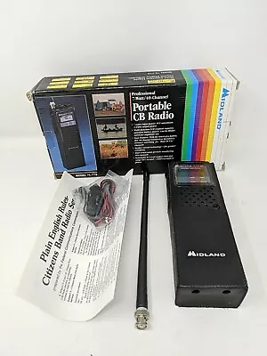 UNTESTED MIDLAND 75-779 Professional 7 Watt 49 Channel Portable CB Radio W/ Box • $49.99