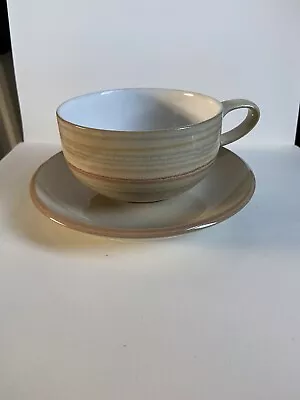 £5 • Buy Denby Caramel Stripes Tea Cup And Saucer Excellent Condition